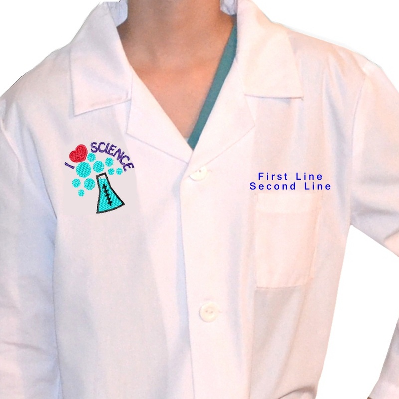Personalized Kids Lab Coats Embroidery - My Kids Lab Coat