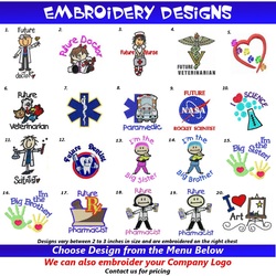 Lab Coat Embroidery Designs
